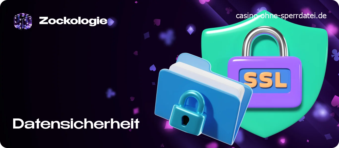 Sicherheitssymbole für SSL-Verschlüsselung und Firewall-Schutz beim Casino-Datenschutz.