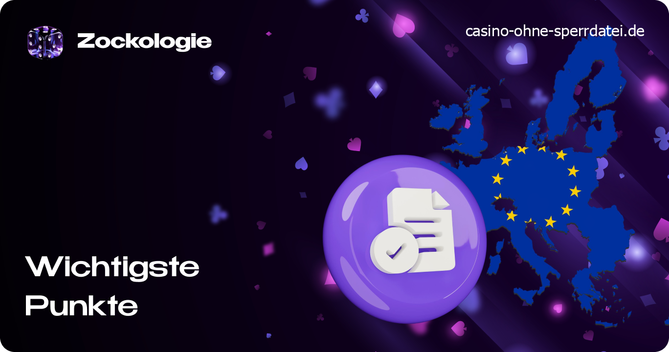 Übersichtliche Infografik mit den Kernvorteilen und Sicherheitsmerkmalen von Casinos ohne Verifizierung.